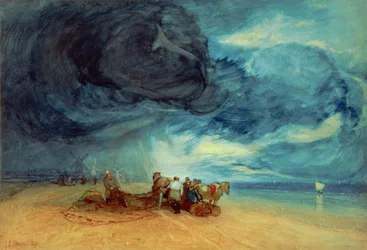 Sturm am Strand von Yarmouth, 1831